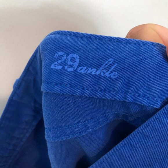 J CREW Blue Slim Denim Ankle Jeans Size 29 - Picture 9 of 9